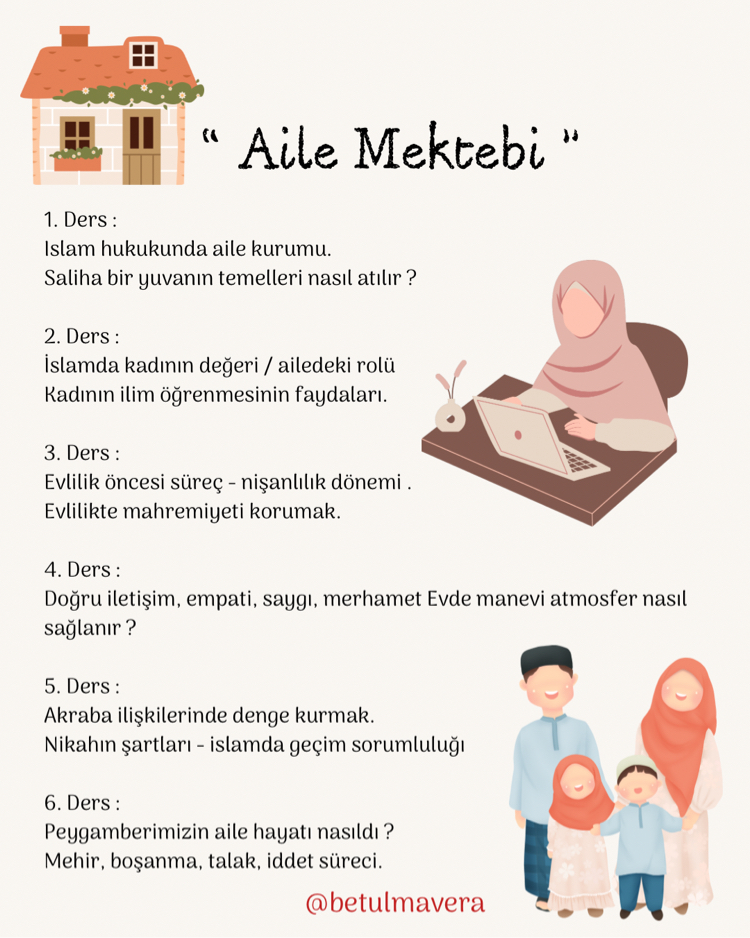“ Aile Mektebi ” Online Atölye