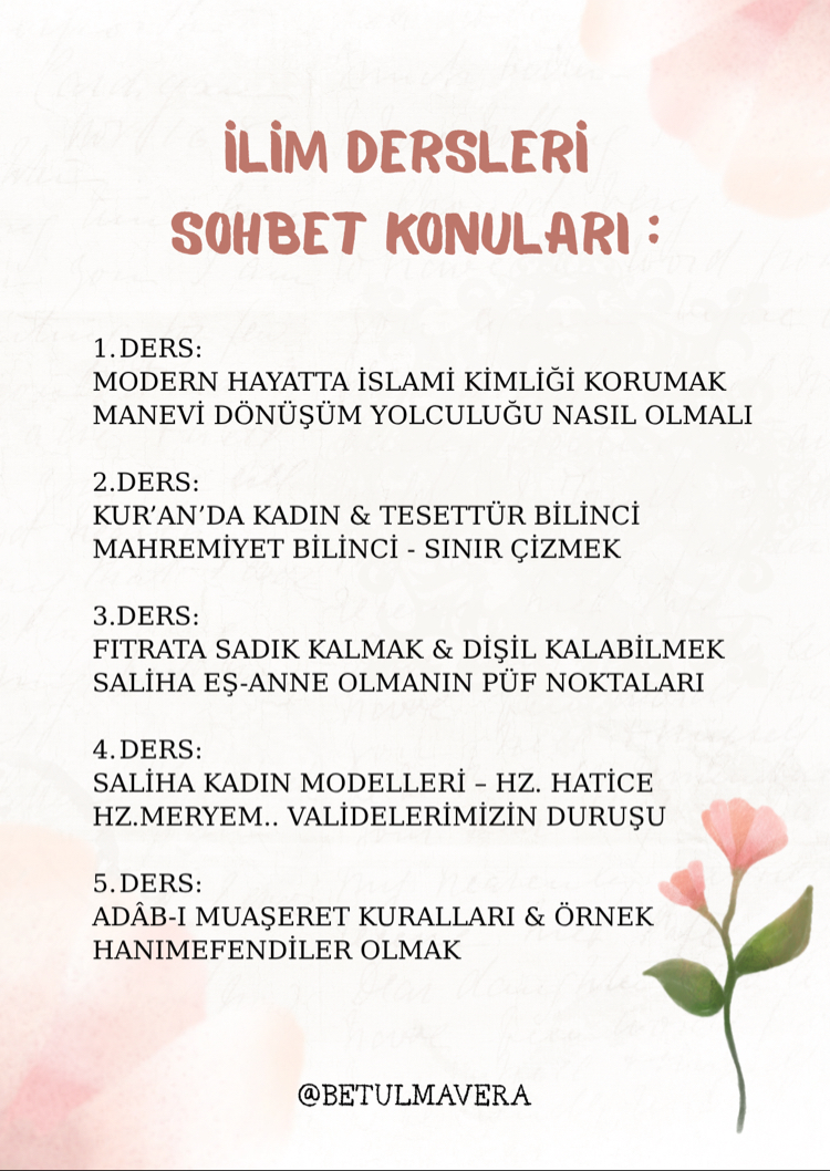 Saliha Kadın Olmak Manevi Dönüşüm Atölyesi