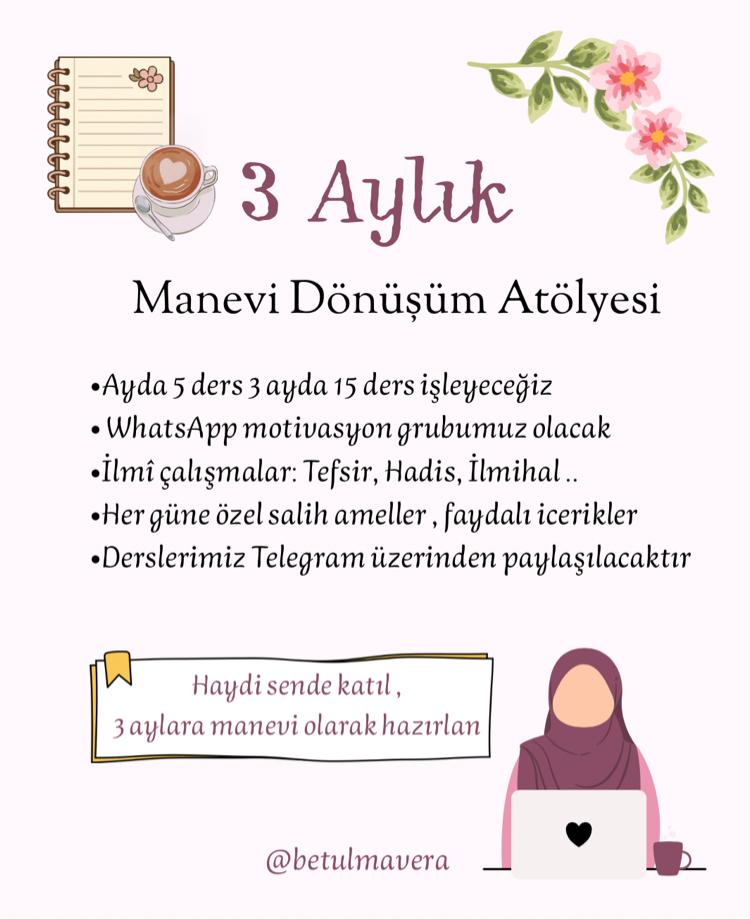 3 aylık İlim Atölyesi 