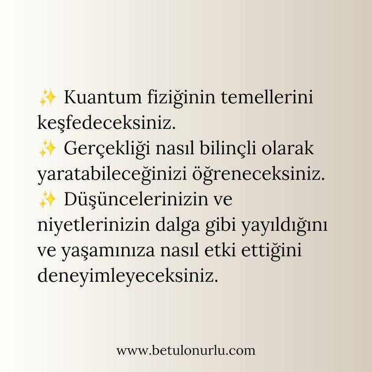 Kuantum Temel ve Master Eğitimi 