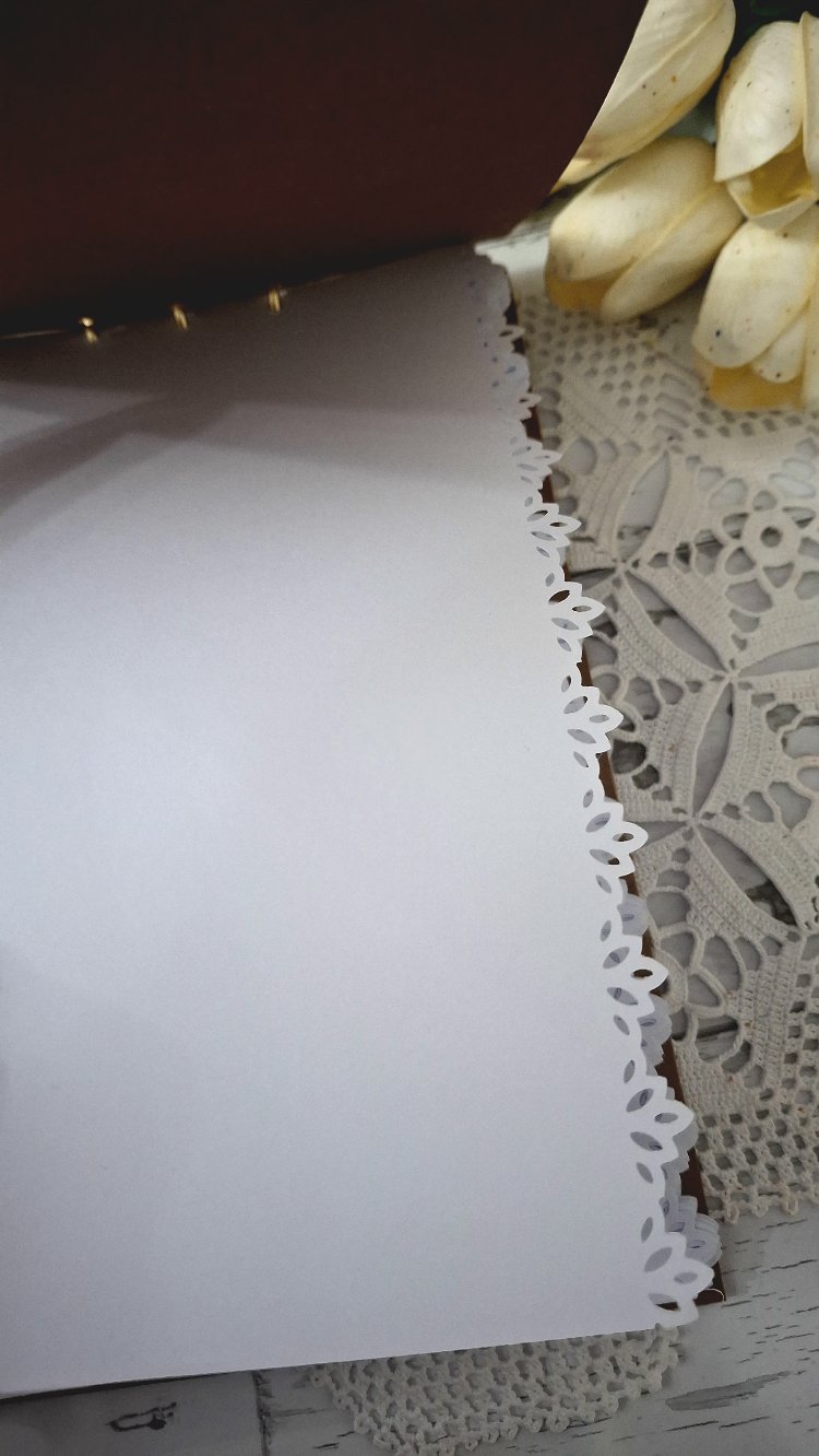 Tasarım Kapak Dantelli defter a5