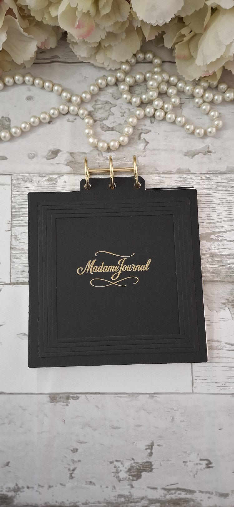 Black serisi kenarı dantelli Defter