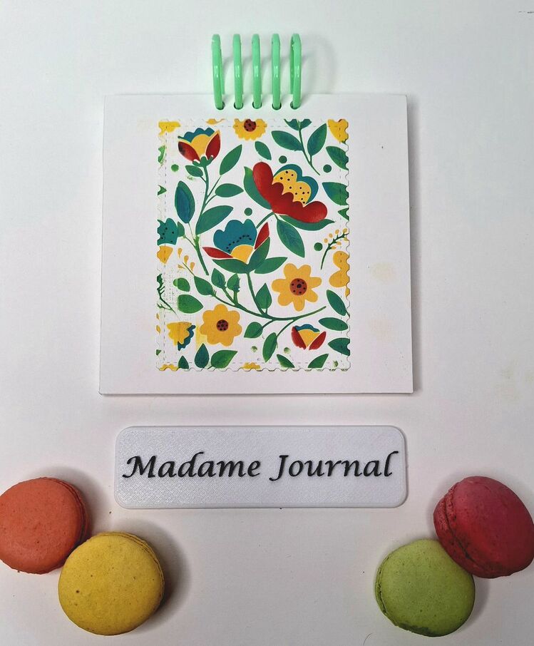 YENİ Etnik Desen Kare Defter