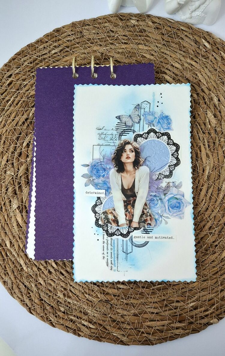 Dikdörtgen Defter Pul Temalı (3delikli)200gr