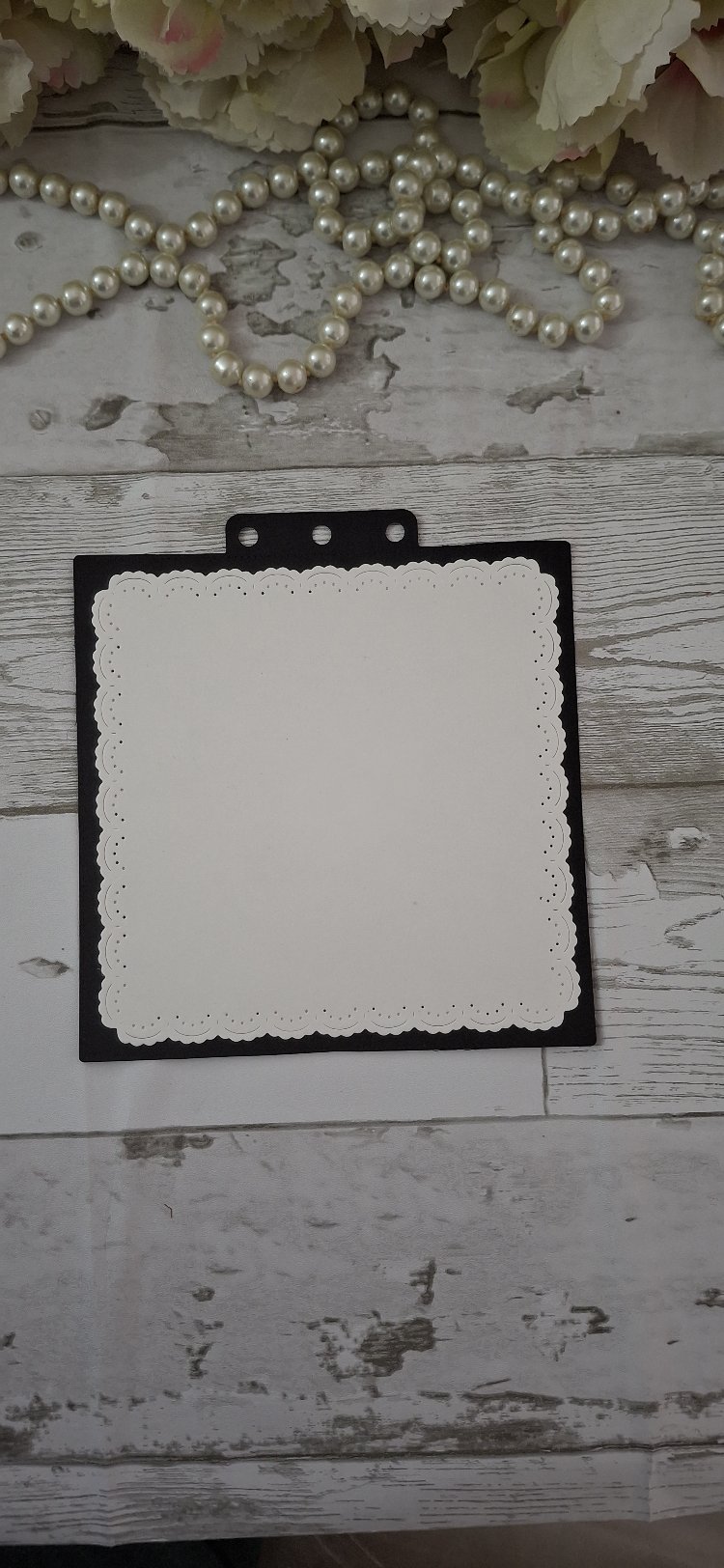 Black serisi kenarı dantelli Defter