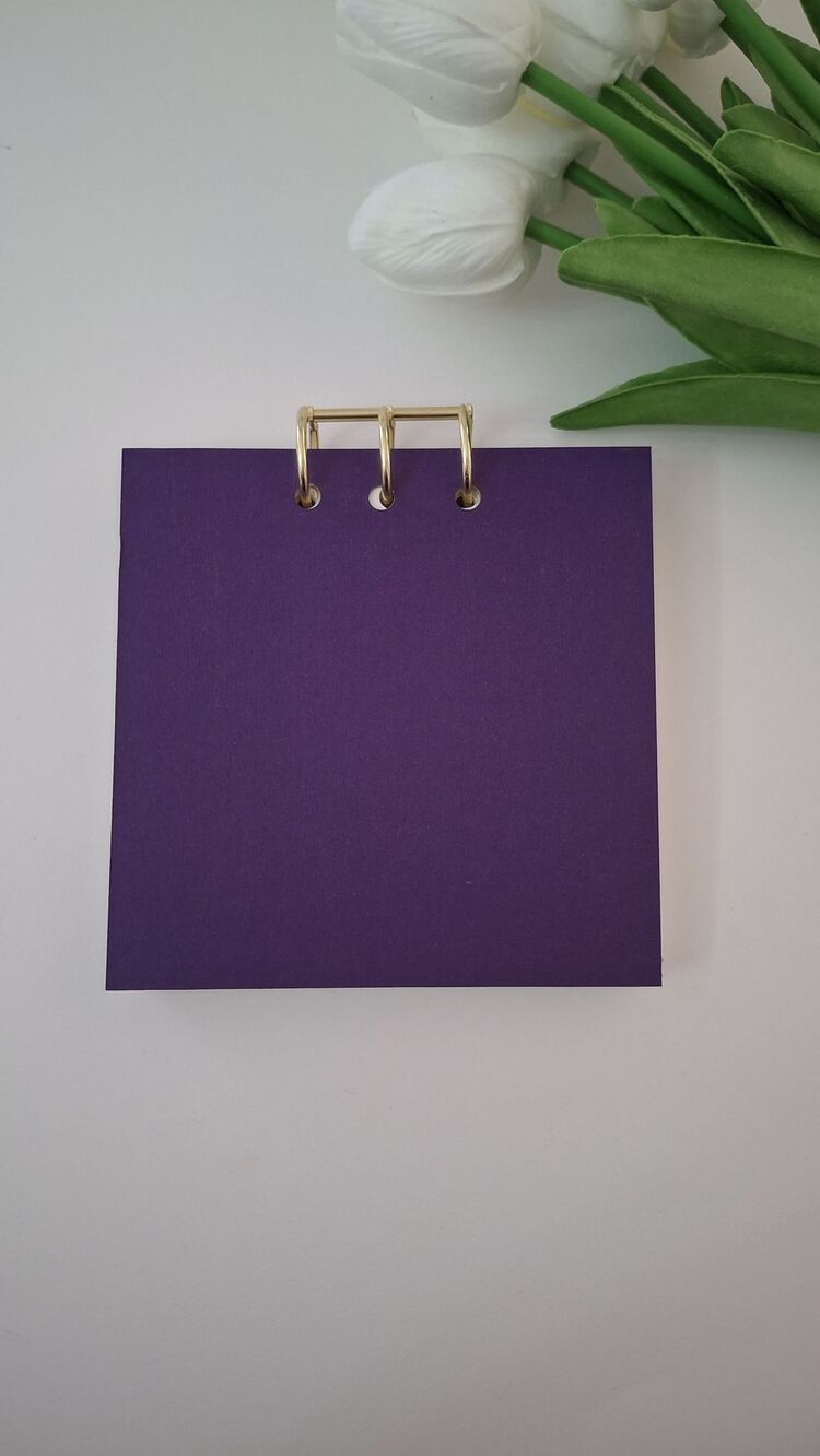 Kare Defter Pul Temalı (Üç delikli) 200gr