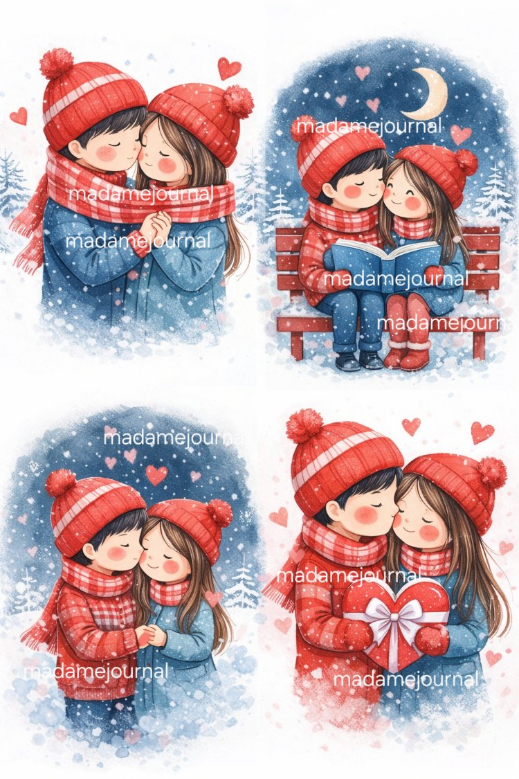 Romantik seri Sticker Set