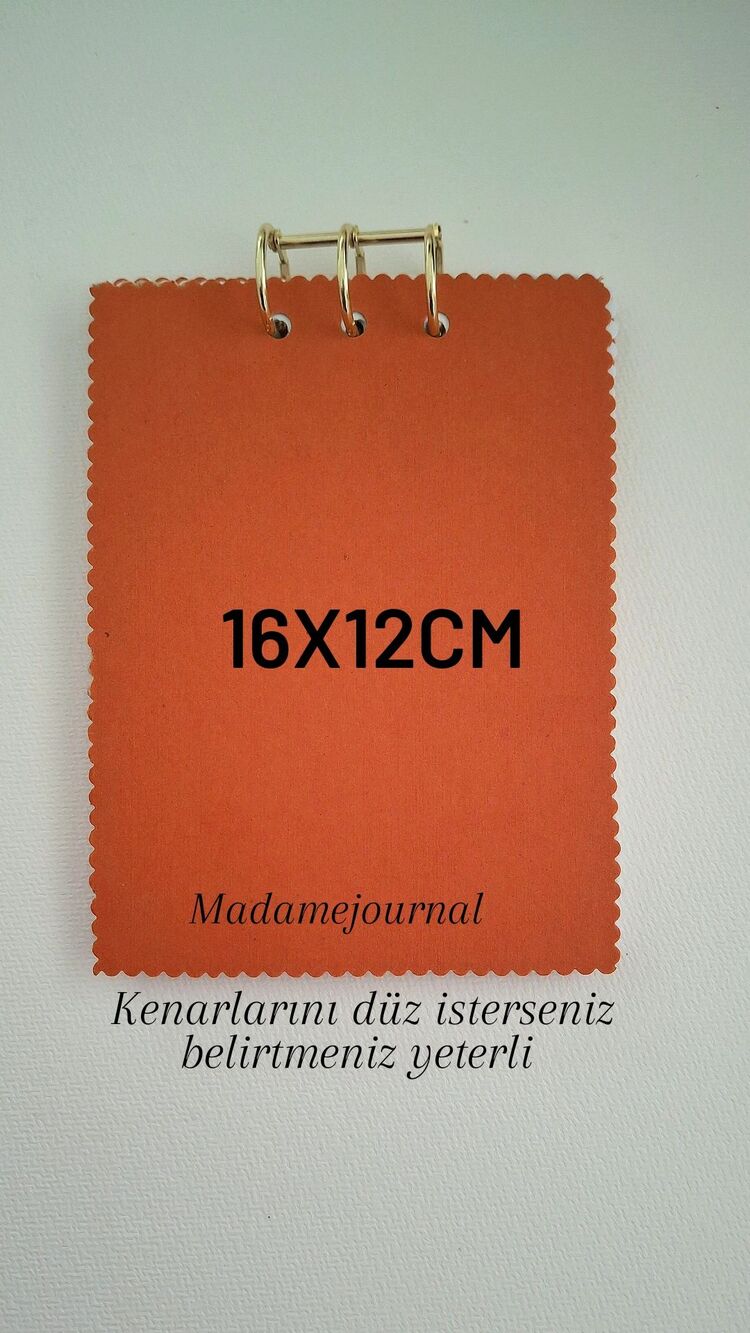 Kenarı oymalı defter (3delikli)200gr