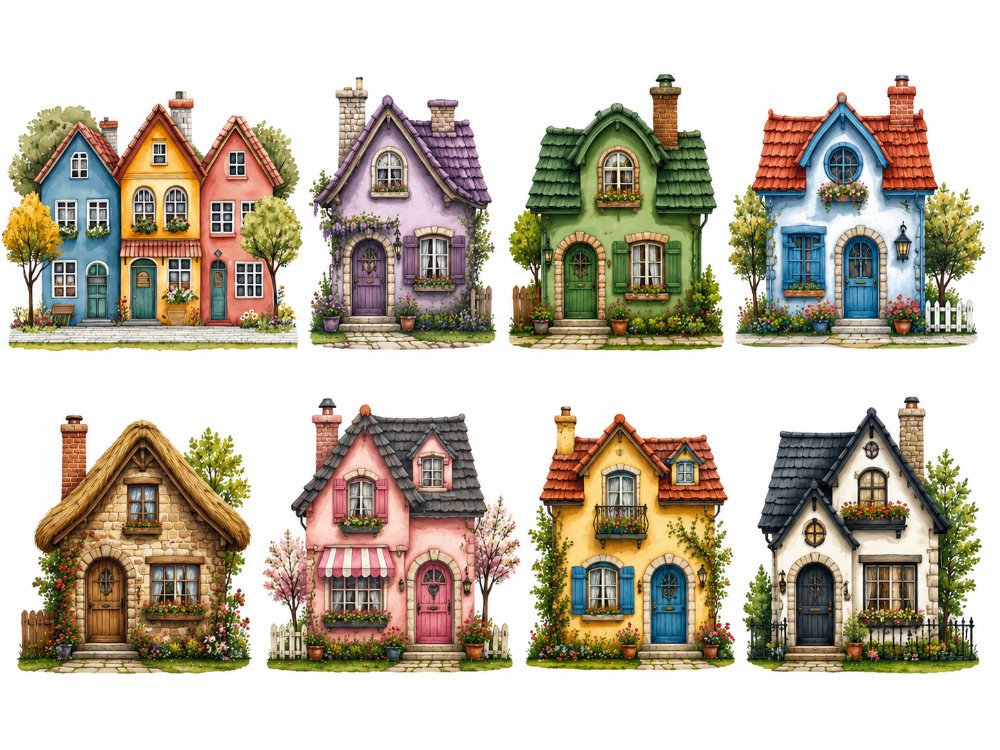 Büyük evler a4 Pet sticker 3sayfa 