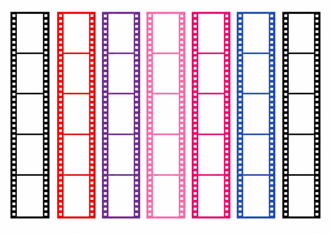 film şeridi sticker 