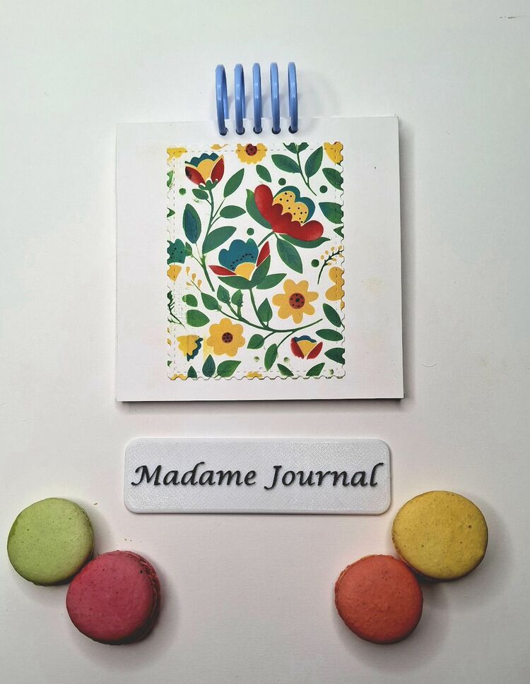 YENİ Etnik Desen Kare Defter