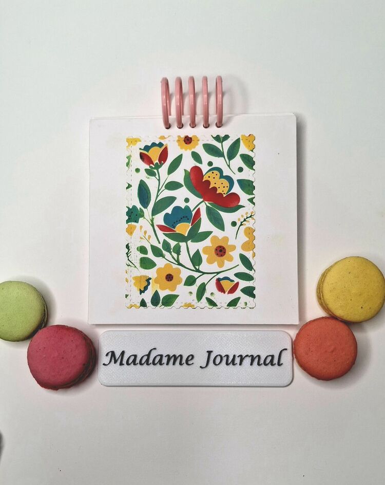 YENİ Etnik Desen Kare Defter