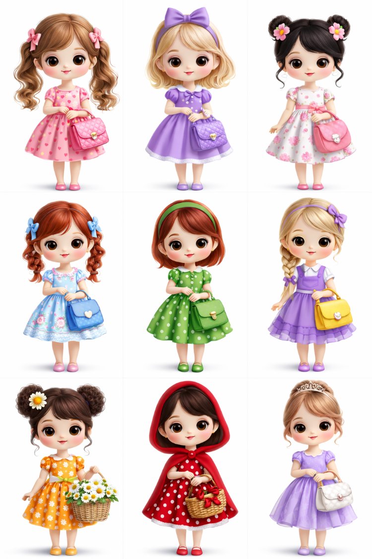 Cute karakter A4 Sticker 