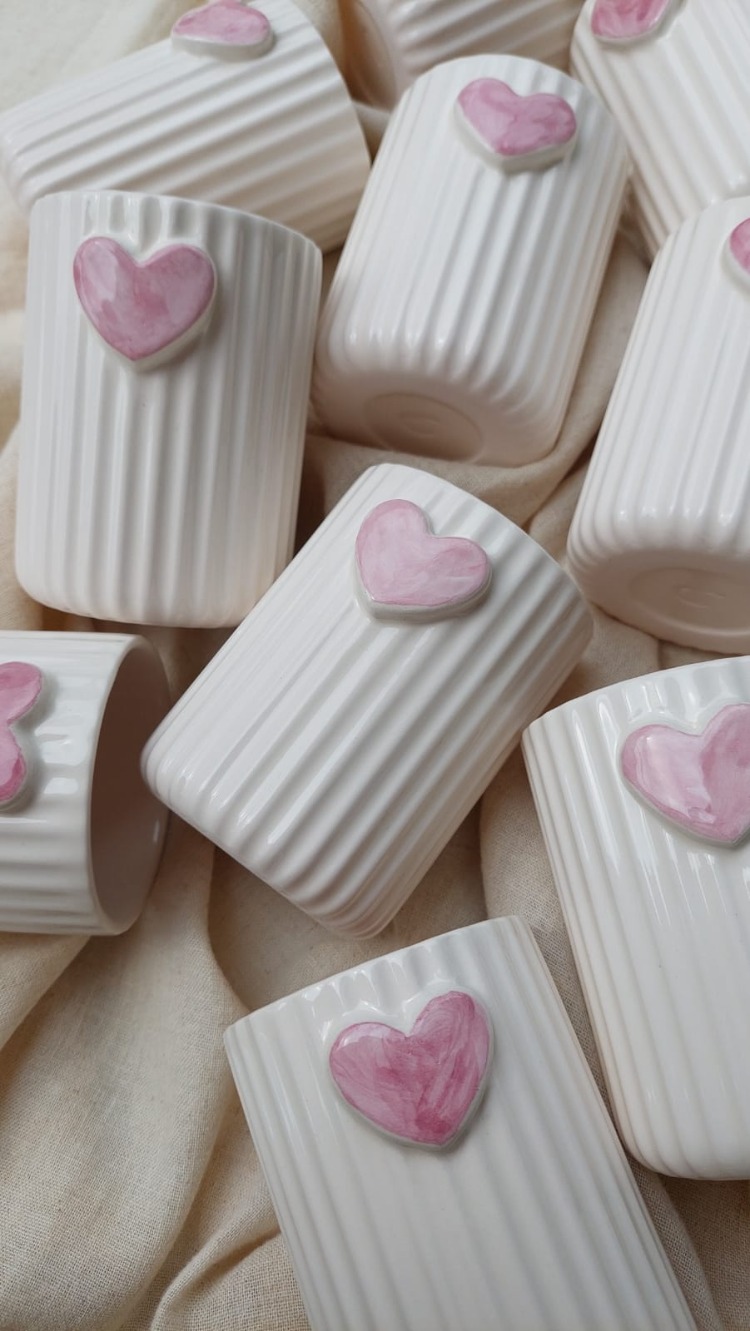 Sotf Pink Heart Bardak