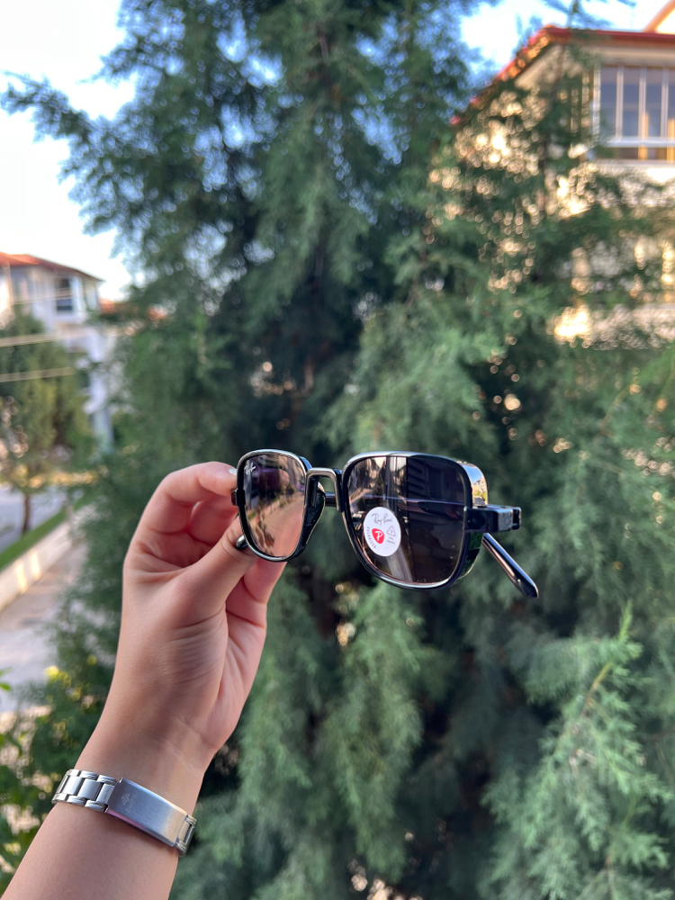 RB AÇIK KAHVE DALGALI CAM GÖZLÜK