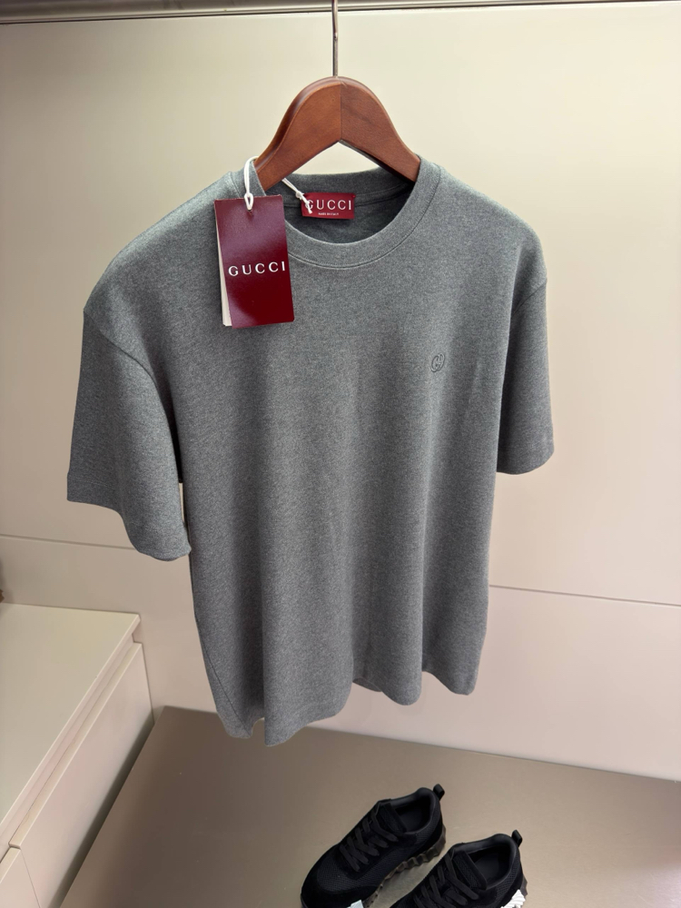 Gucci GG Logo Detail Cotton Tshirt