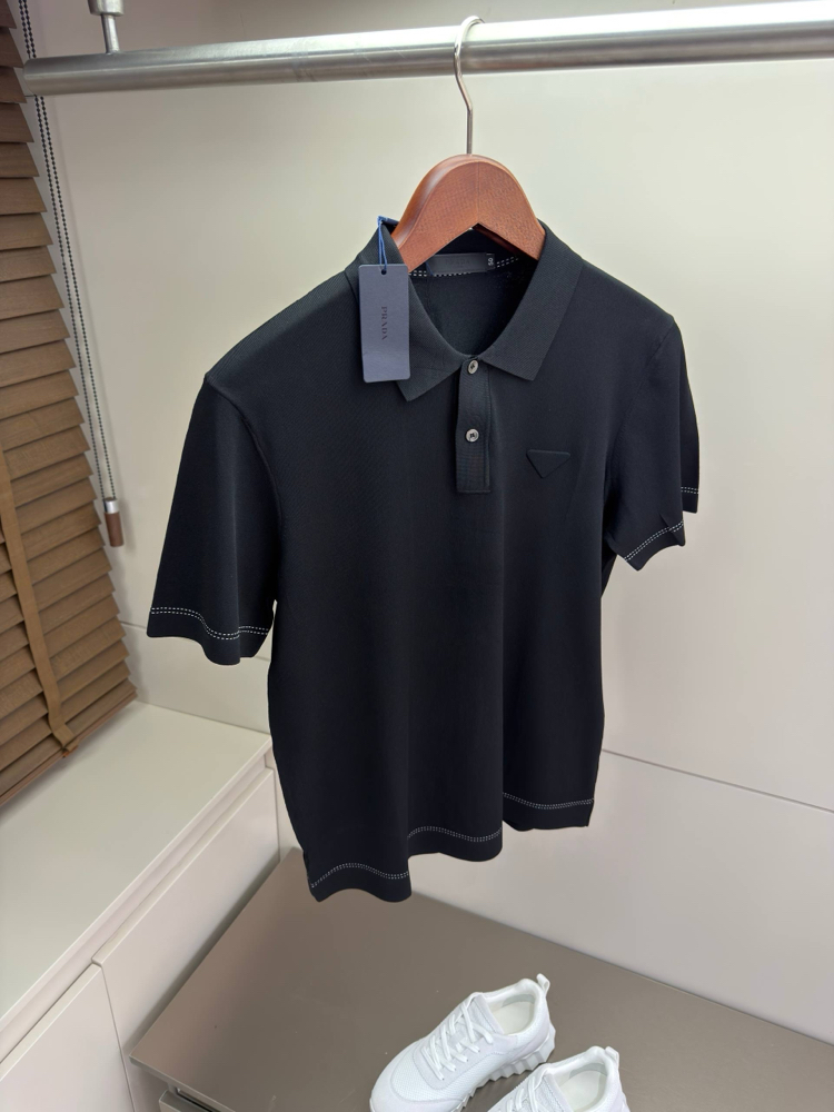 İthal Prada Logo Detail Polo Shirt