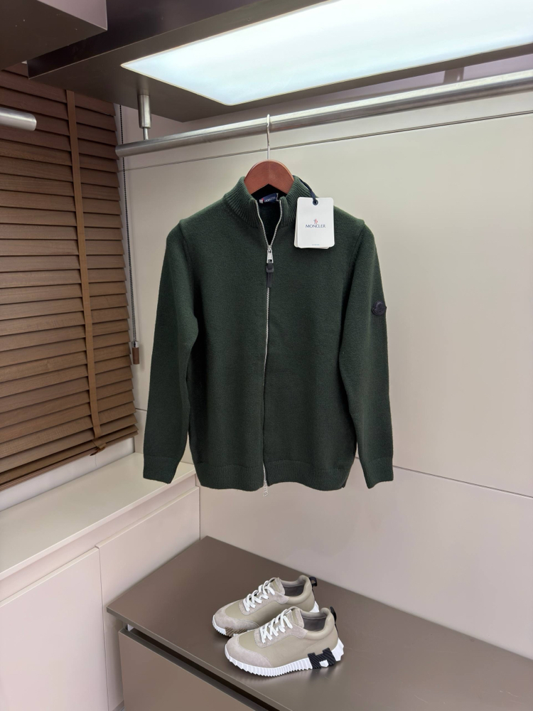 Moncler Wool Zip Cardigan