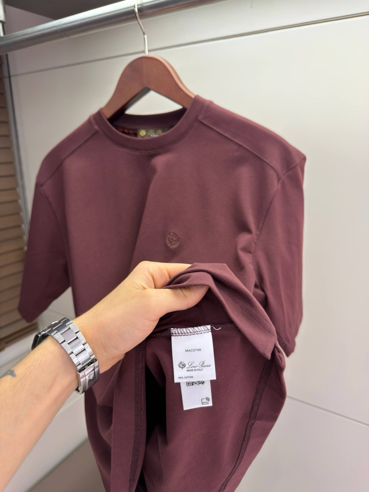 Loro Piana Logo Embroidered Cotton Tshirt