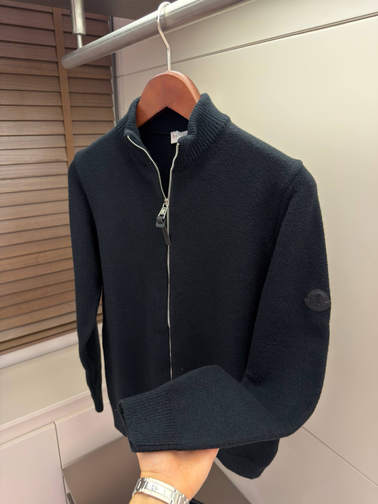 Moncler Wool Zip Cardigan