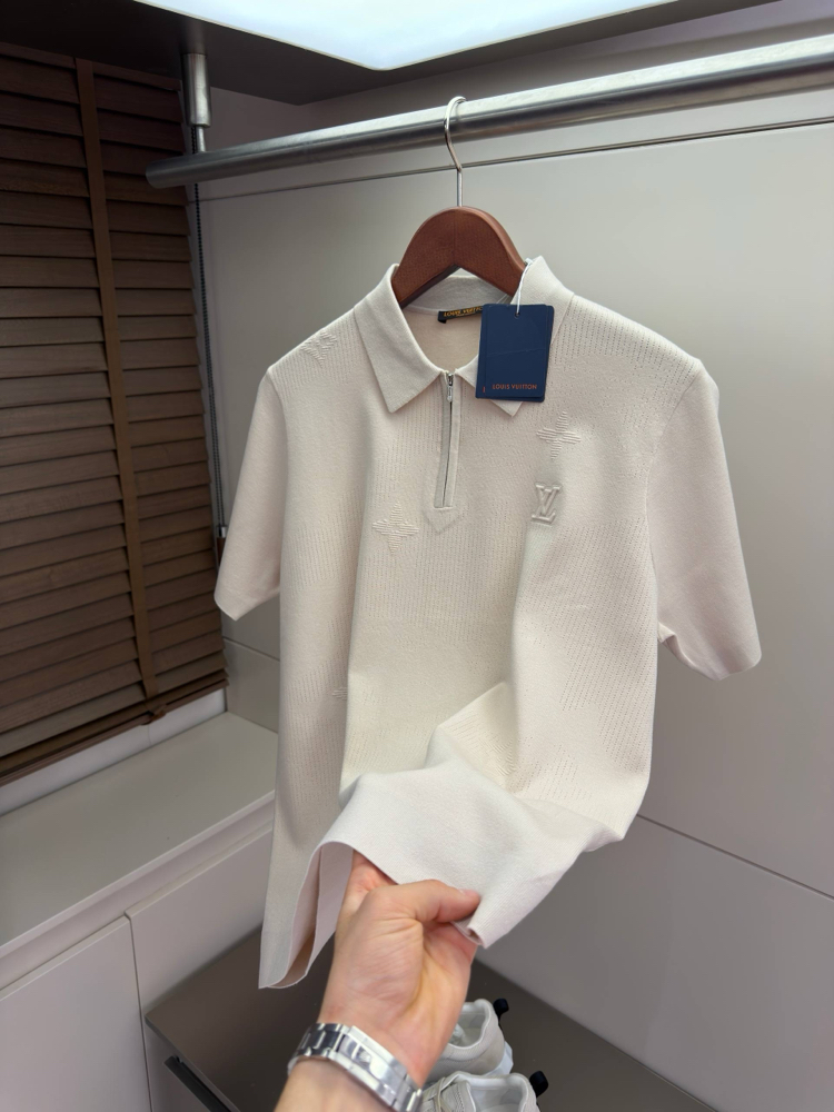 İthal Louis Vuitton Rayon Material Polo Shirt
