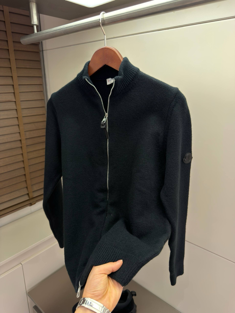 Moncler Wool Zip Cardigan