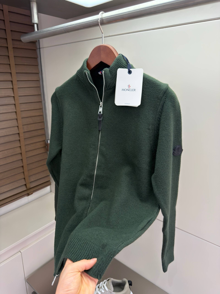 Moncler Wool Zip Cardigan