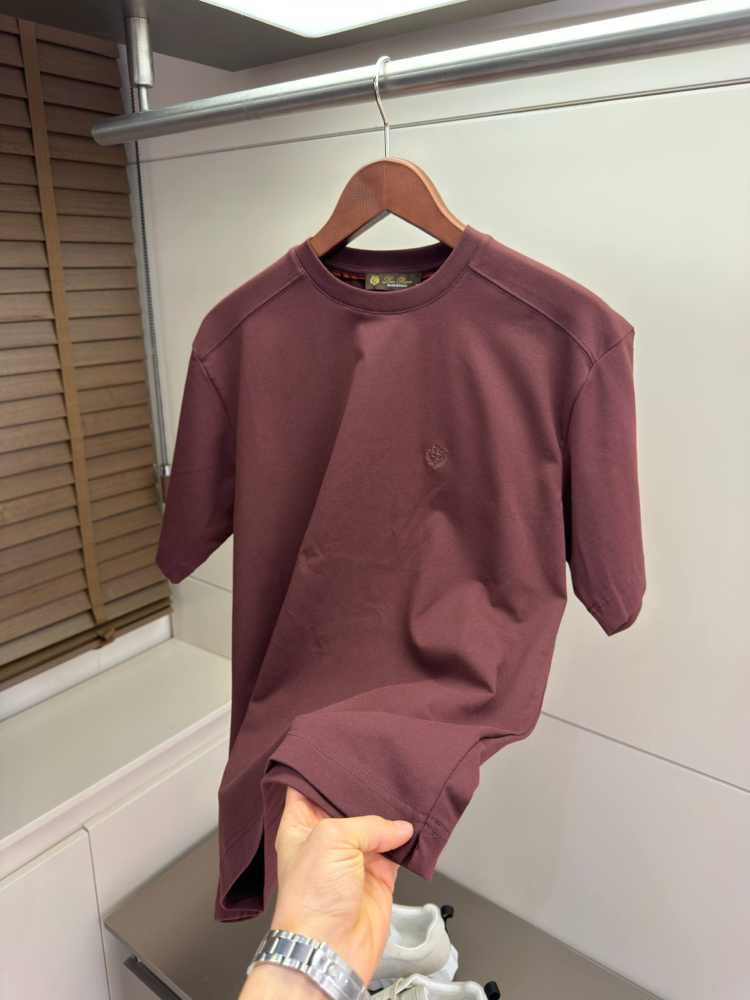 Loro Piana Logo Embroidered Cotton Tshirt