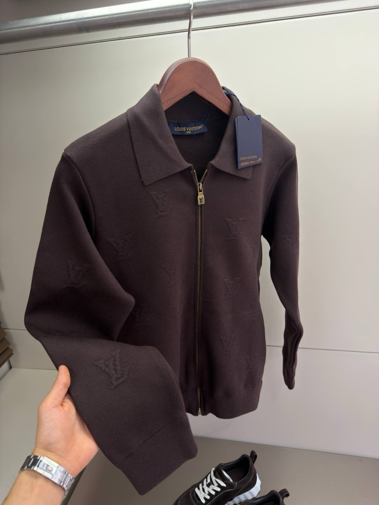 Louis Vuitton Blason Embossed Wool Zip 