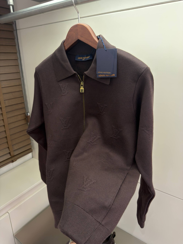 Louis Vuitton Blason Embossed Wool Zip 