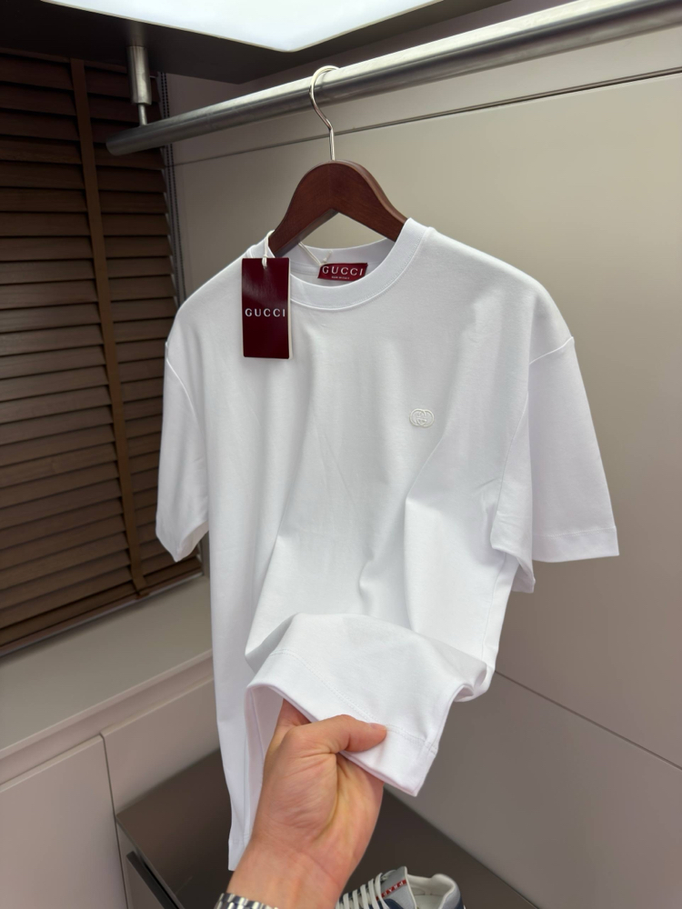 Gucci GG Logo Detail Cotton Tshirt