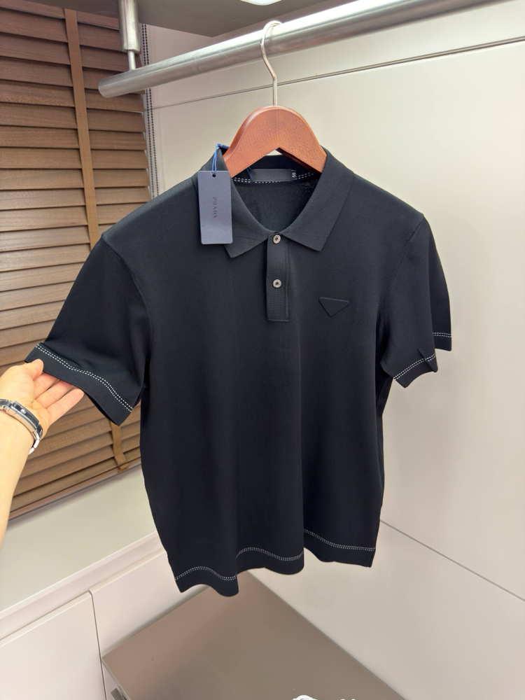 İthal Prada Logo Detail Polo Shirt