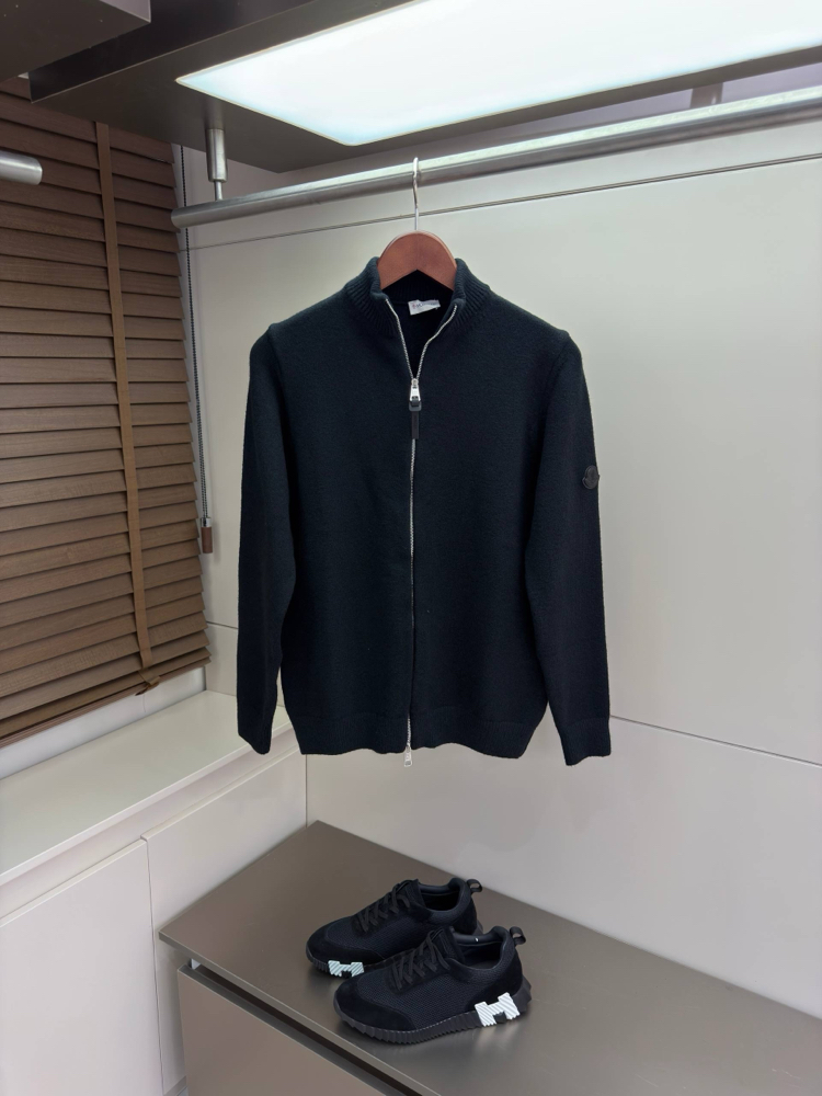 Moncler Wool Zip Cardigan