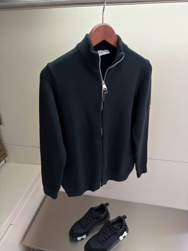 Moncler Wool Zip Cardigan