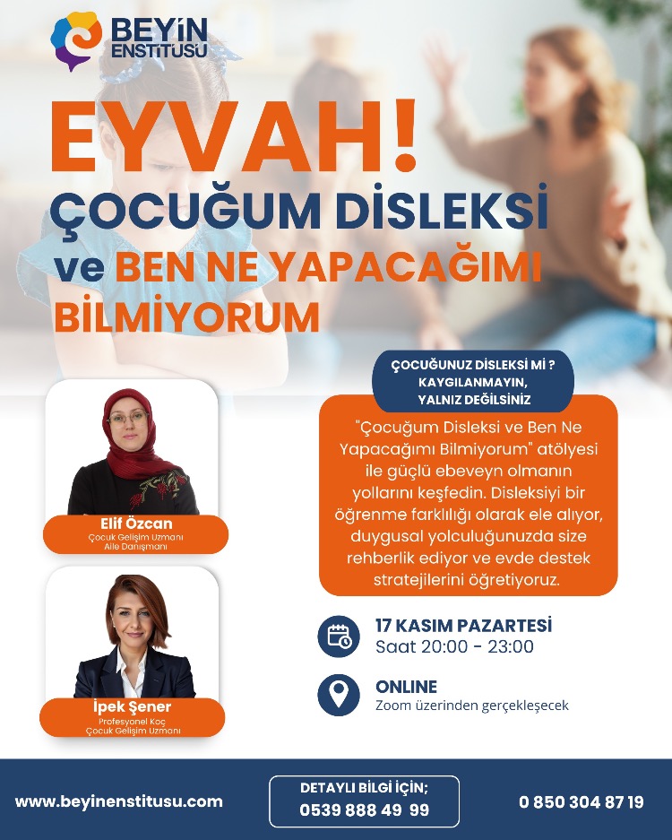ÇOCUĞUM DİSLEKSİ ATÖLYESİ