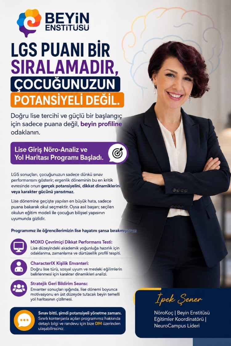 LGS STRATEJİK YOL HARİTASI NÖRO-ANALİZLİ ÖZEL PROGRAM