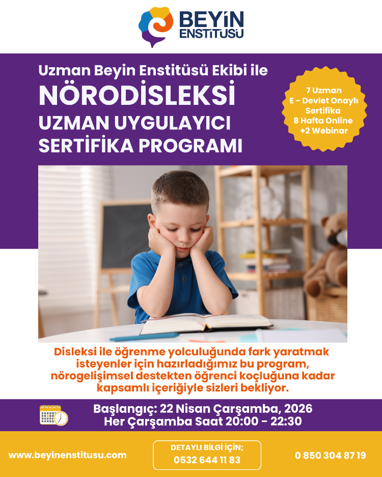 NÖRODİSLEKSİ UZMAN UYGULAYICI SERTİFİKA PROGRAMI - NİSAN 2026