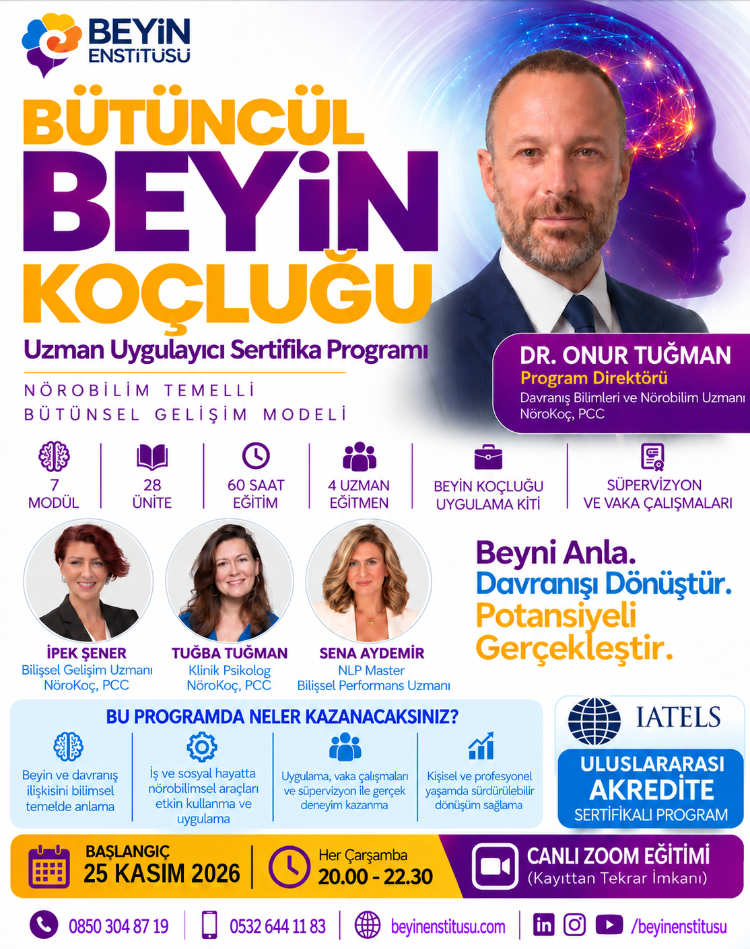 BÜTÜNCÜL BEYİN KOÇLUĞU UZMAN UYGULAYICI SERTİFİKA PROGRAMI