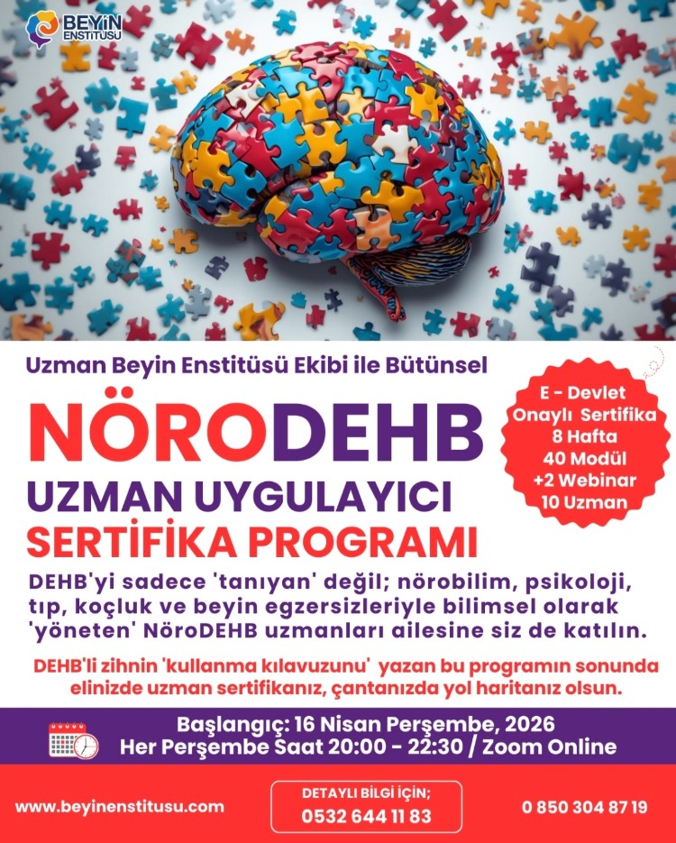 NöroDEHB Uzman Uygulayıcı Sertifika Programı-2026