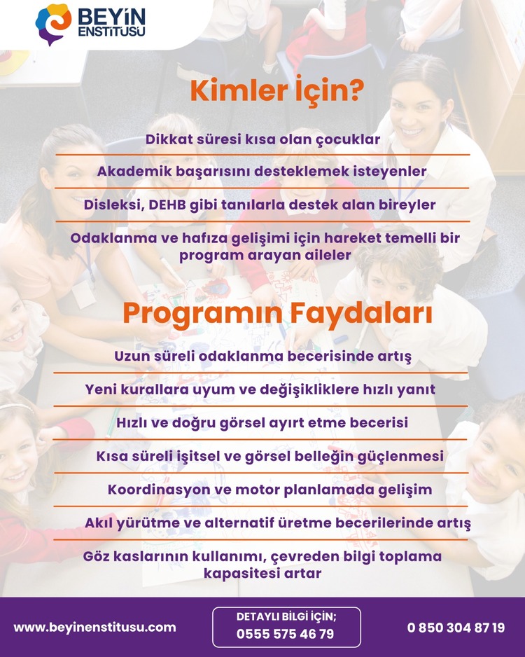ZIP ZIP BEYİNLER (GRUP) - NÖROBİLİM TEMELLİ DİKKAT VE ODAK PROGRAMI