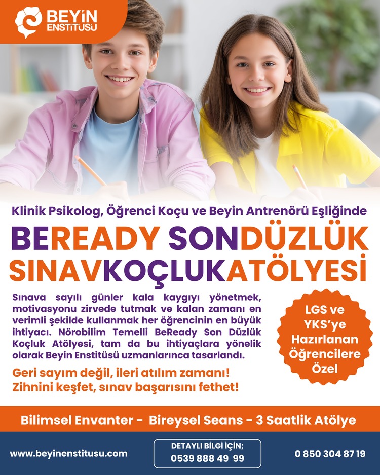 BEREADY SON DÜZLÜK SINAV KOÇLUK ATÖLYESİ