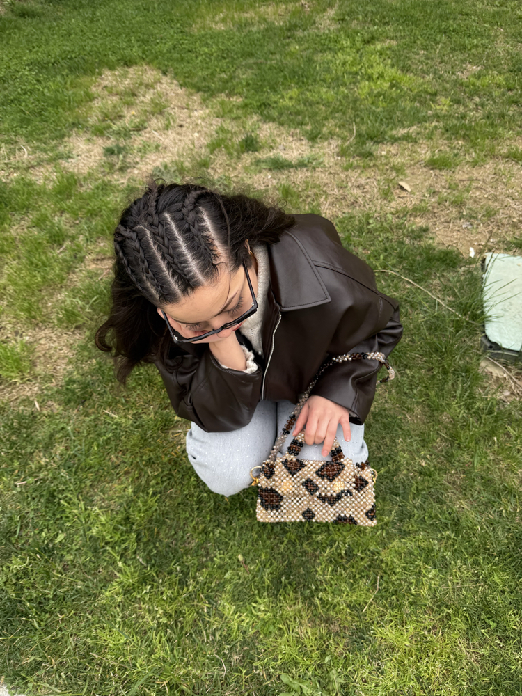 leoparlı özel gün çantası