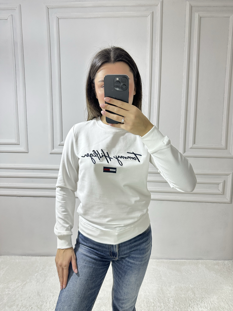 Tommy Hilfiger Beyaz Sweatshirt