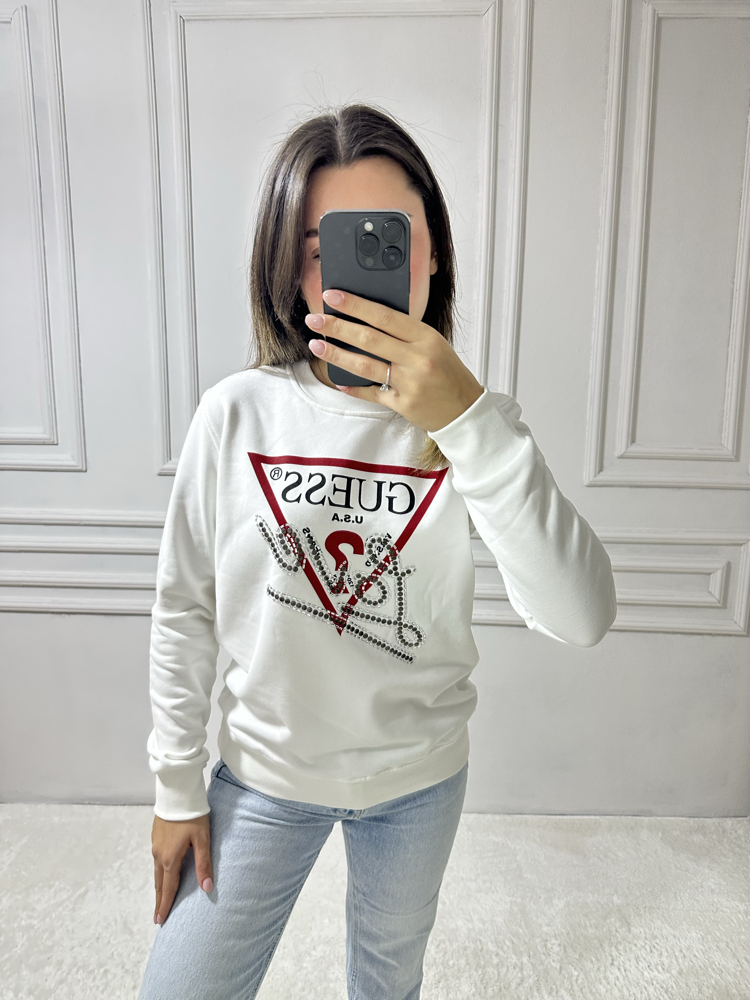 Guess Love Taş Desenli Sweatshirt