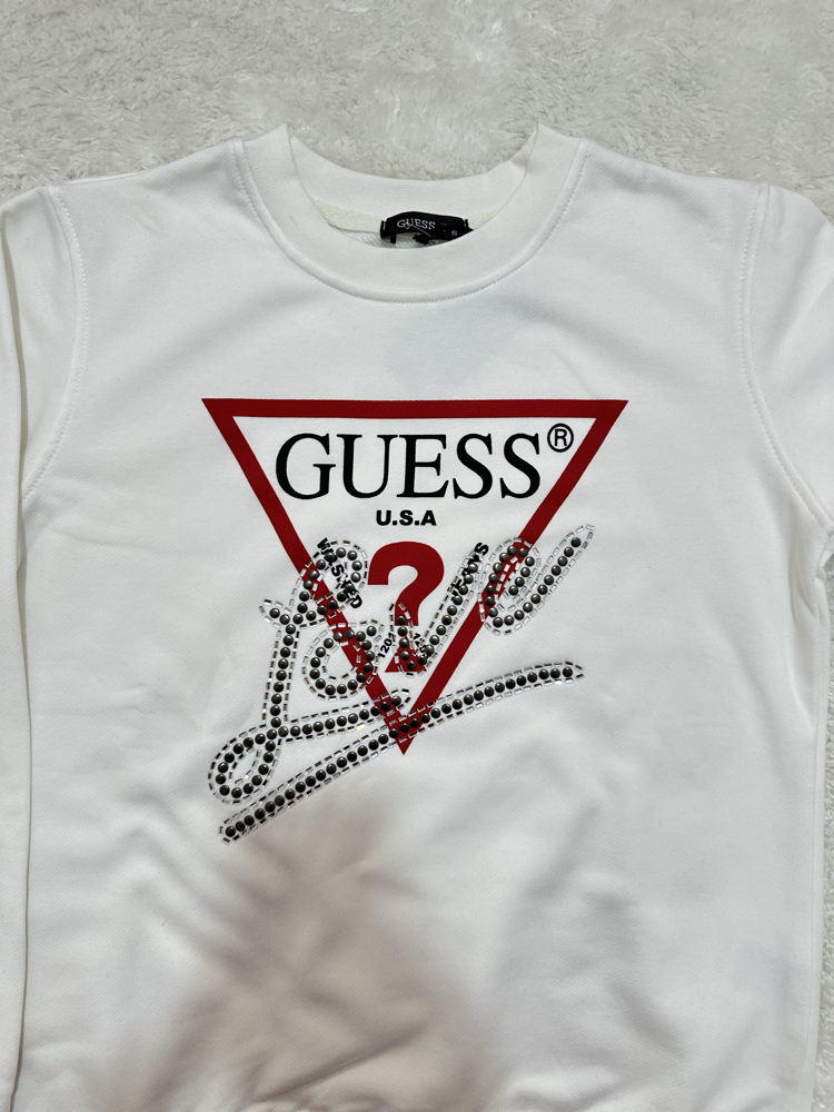 Guess Love Taş Desenli Sweatshirt
