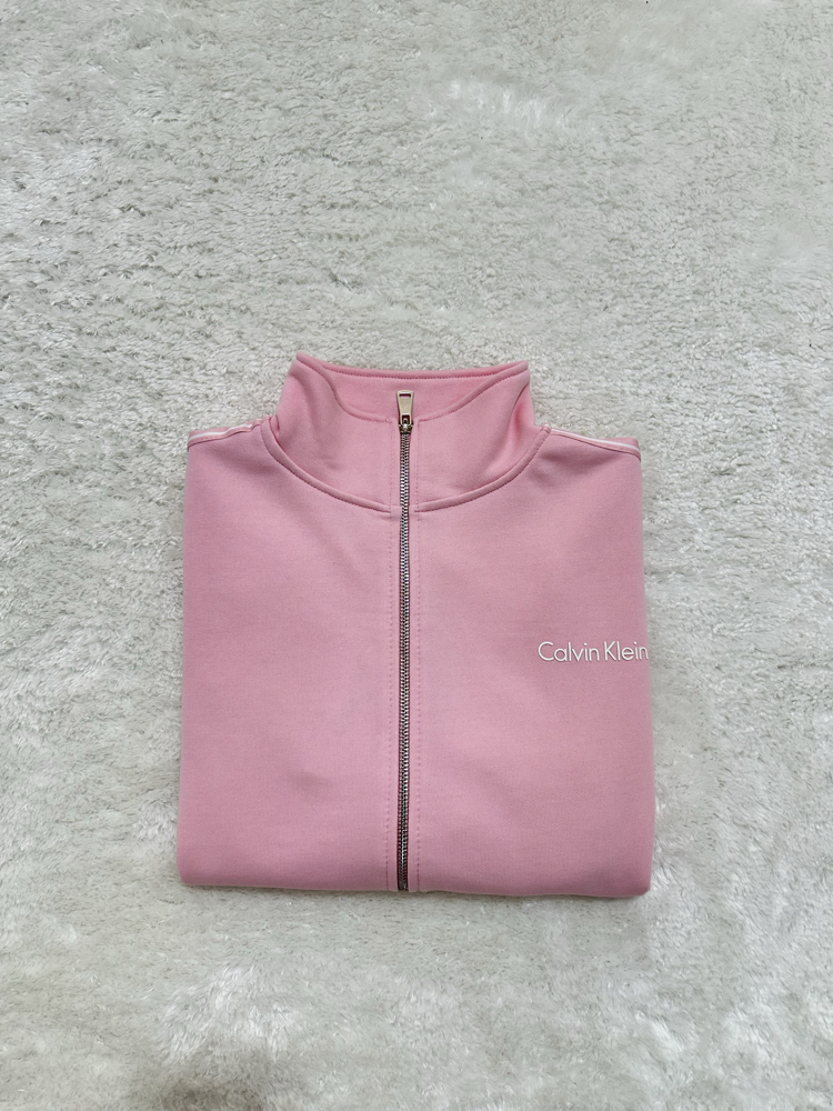 Calvin Klein Full Fermuarlı Toz Pembe Hırka