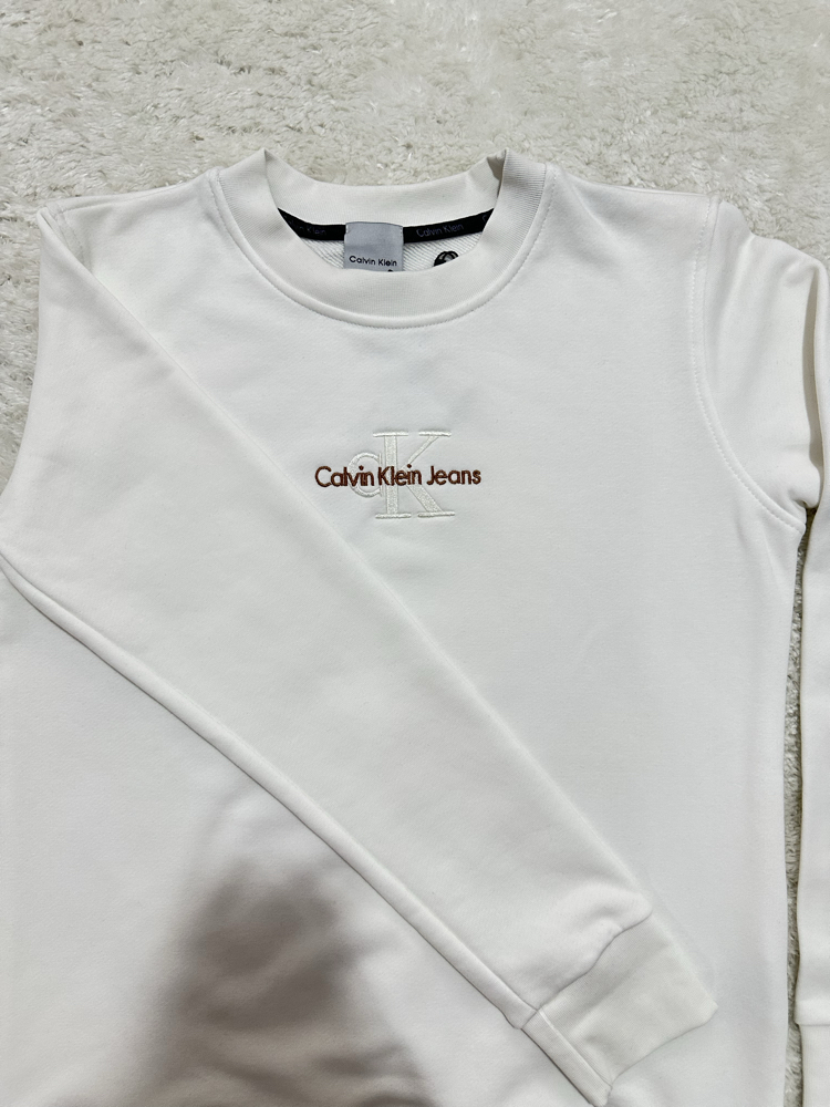 Calvin Klein Jeans Beyaz Sweatshirt