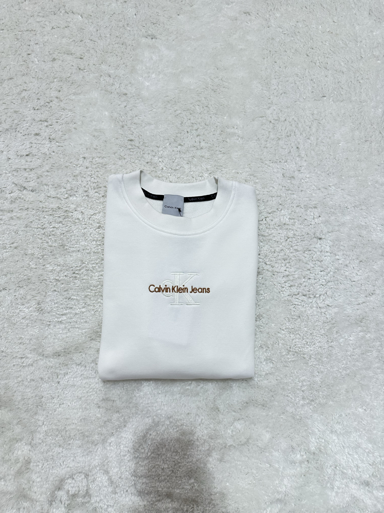 Calvin Klein Jeans Beyaz Sweatshirt