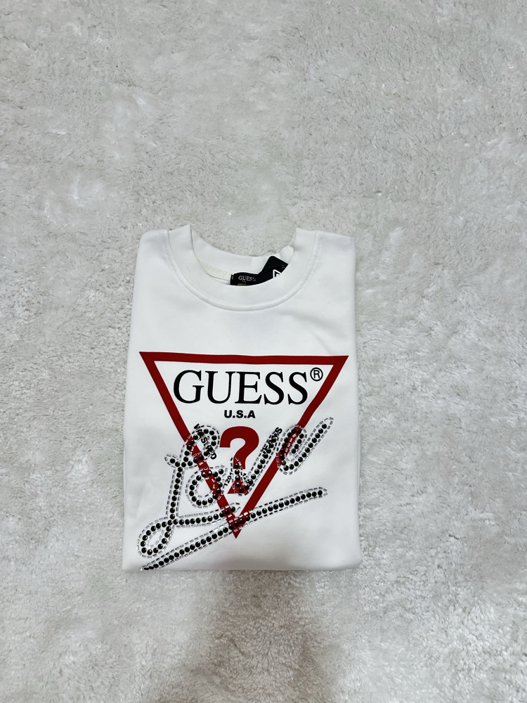 Guess Love Taş Desenli Sweatshirt