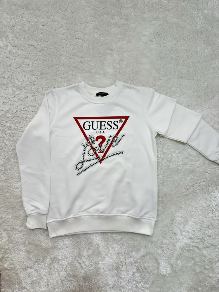 Guess Love Taş Desenli Sweatshirt